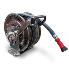 Load image into Gallery viewer, Stainless Steel Manual Rewind Hose Reel - 20M of 25MM Hose