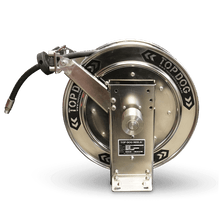 Load image into Gallery viewer, High Pressure Hose Spring Rewind Hose Reel 3/8 X 20M 330Bar Stainless Steel 304
