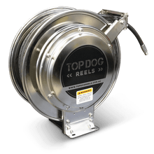 Load image into Gallery viewer, High Pressure Hose Spring Rewind Hose Reel 3/8 X 20M 330Bar Stainless Steel 304