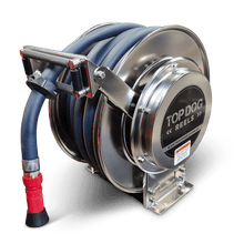 Load image into Gallery viewer, Stainless Steel Spring Rewind Hose Reel - 20M of 25MM Hose