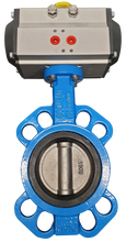 Load image into Gallery viewer, Cast Iron Double Acting Butterfly Valve with 304 Stainless Steel Disc - PN16 16 Bar