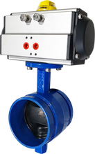 Load image into Gallery viewer, Spring Return Air Actuated Grooved Butterfly Valve