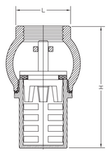 Load image into Gallery viewer, Brass Foot Valve