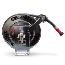 Load image into Gallery viewer, Stainless Steel Manual Rewind Hose Reel - 20M of 25MM Hose
