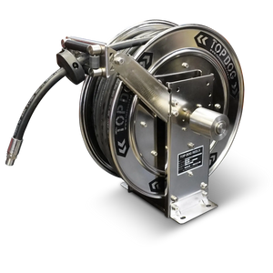 High Pressure Hose Spring Rewind Hose Reel 3/8 X 20M 330Bar Stainless Steel 304