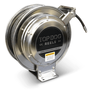 High Pressure Hose Spring Rewind Hose Reel 3/8 X 20M 330Bar Stainless Steel 304