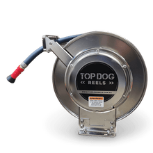 Load image into Gallery viewer, Stainless Steel Spring Rewind Hose Reel - 20M of 25MM Hose
